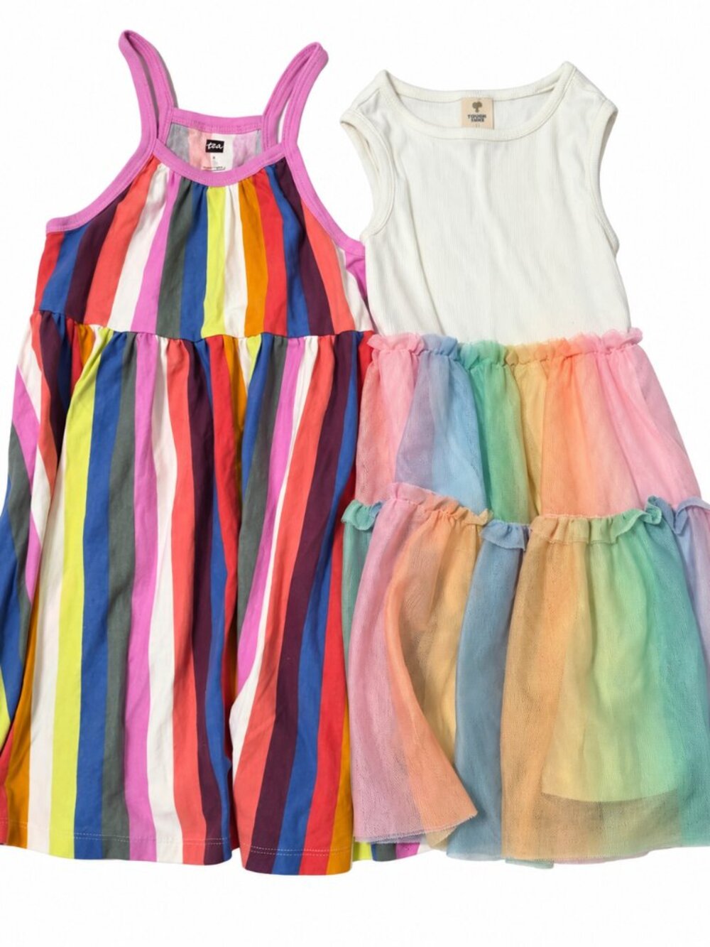 Girls Dress Lot of 2 Tea Collection Tucker + Tate Size 4 5 Rainbow